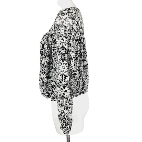 Vince Camuto blouse black white Size XS - Picture 2 of 6